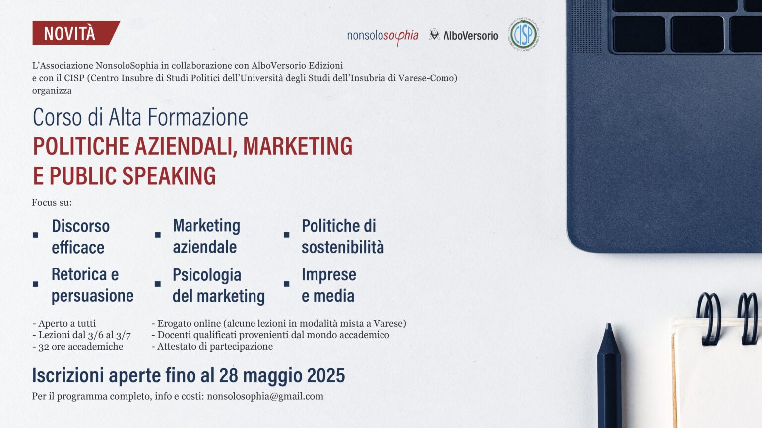 Corso di Alta Formazione NonSoloSophia